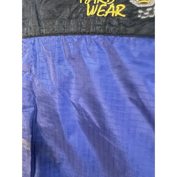 vtg MOUNTAIN HARDWEAR Conduit SL Blue Hooded Outdoor Soft Shell Jacket XL/XG - Picture 6 of 6
